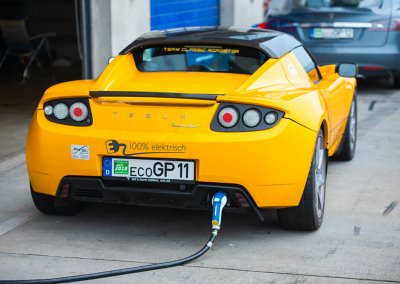 Eco Grand Prix electric car race charging